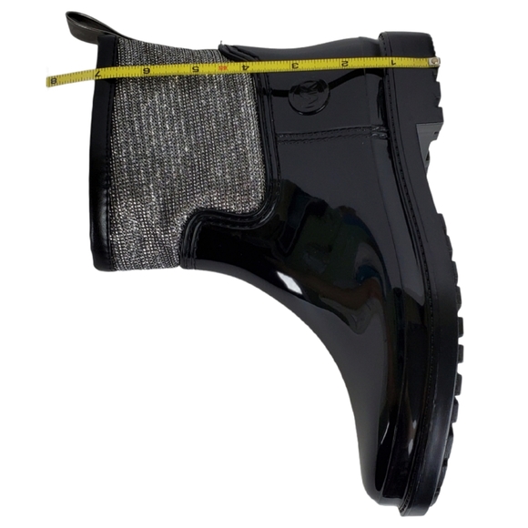 New Michael Kors blakely mesh rain boots black pull on winter outdoor casual - Picture 12 of 13